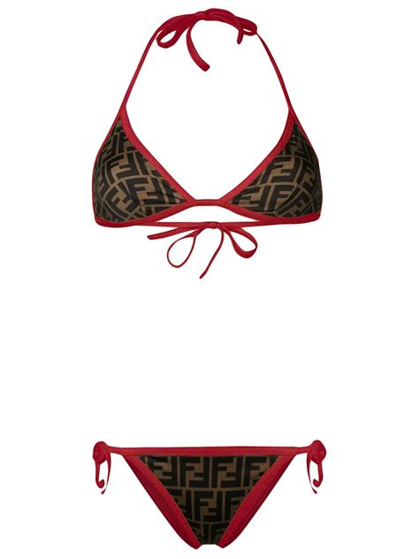 fendi bikini red|fendi bikini monogram.